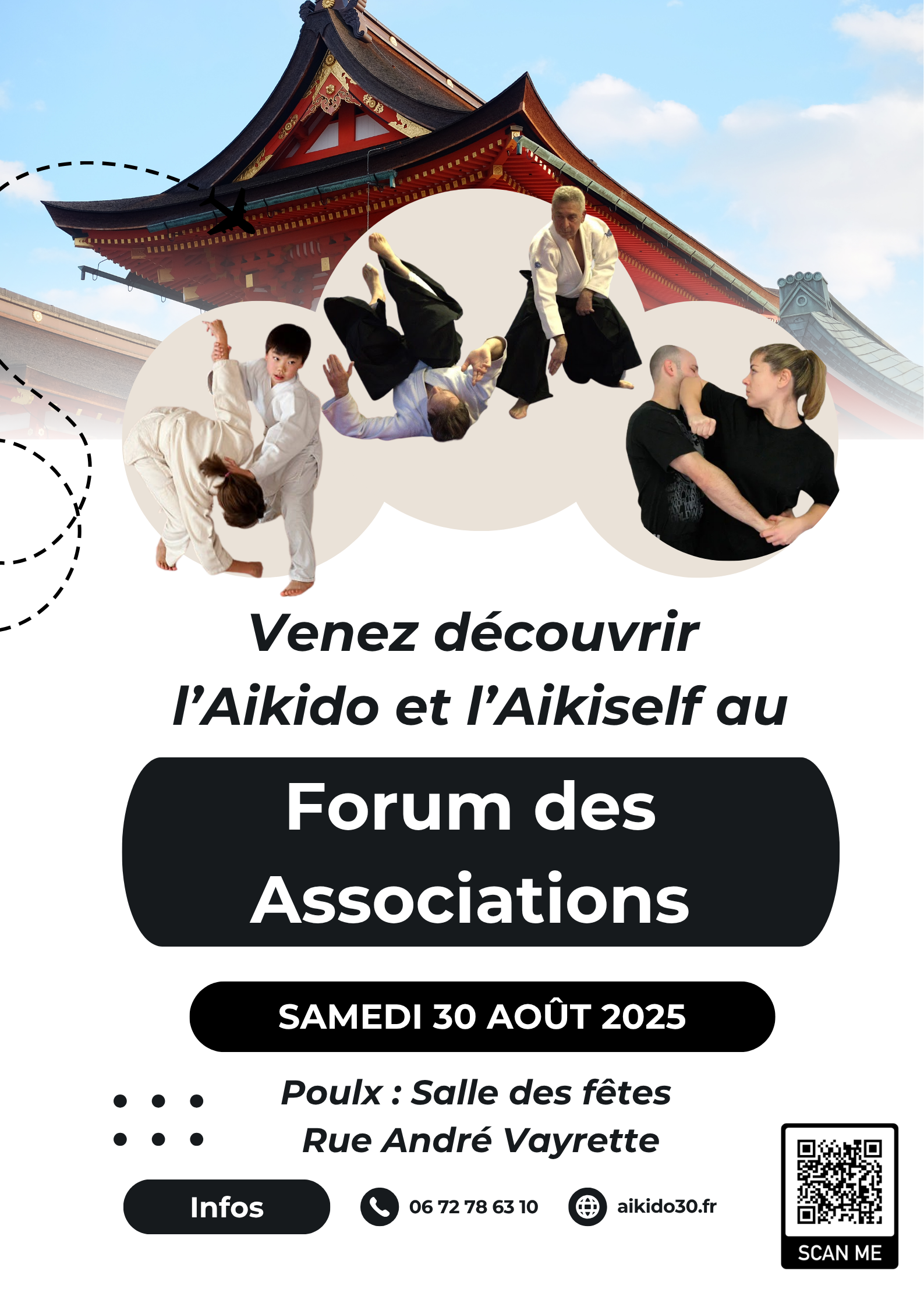 Forum des associations le 30 août 2025 à la salle des fêtes rue André Vayrette POULX